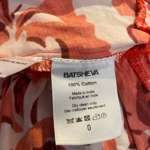 Batsheva Red Floral Ruffle Maxi Dress - Picture 5 of 6